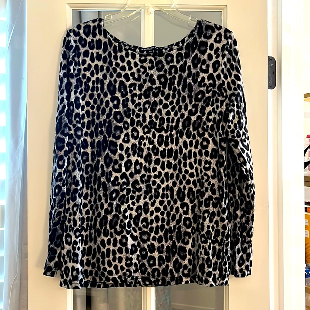 Mario Serrano Leopard Print Top